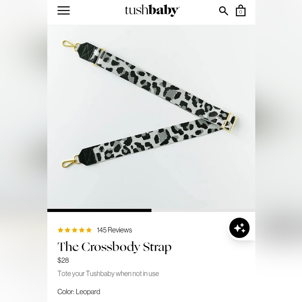 Leopard Print Crossbody Strap